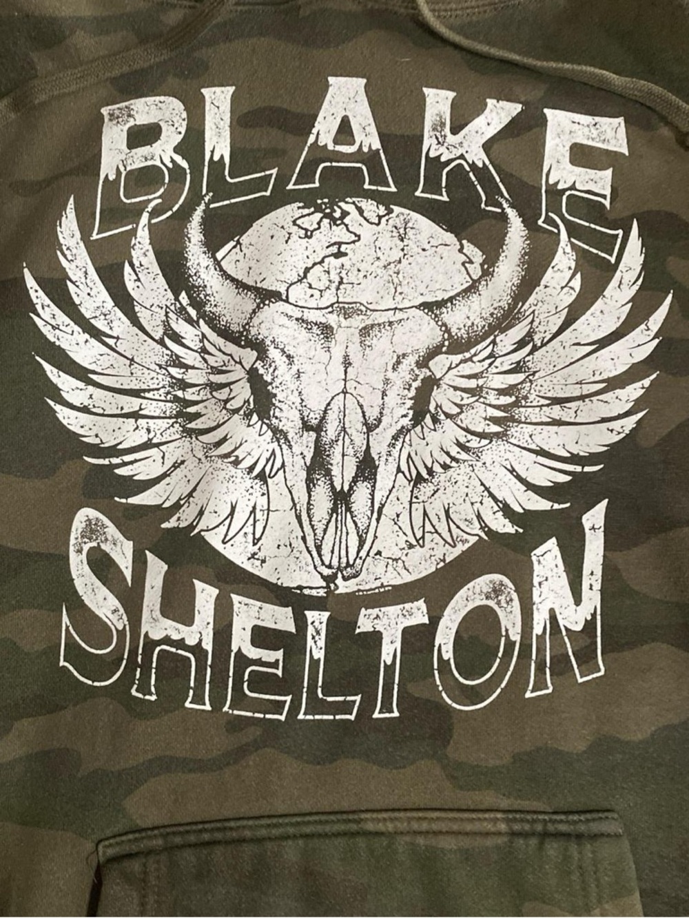Blake Shelton Camo Hoodie, L